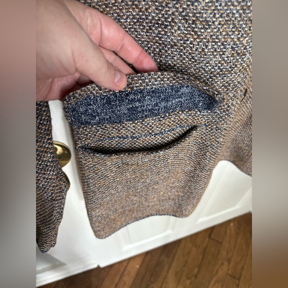 J Jill Sweater Blazer | Neutral Marled Knit | Size Large Cozy Fall Perfection - Picture 5 of 9